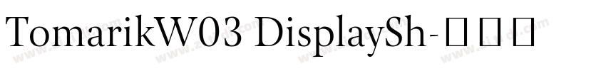 TomarikW03 DisplaySh字体转换